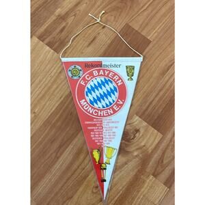 Vintage F.C Bayern Munchen  E.V Soccer Banner‎